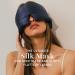 DROWSY Silk Sleep Mask for Eyelash Protection | Natural Lashes & Extensions | Deep Eye Cups Zero Pressure Total Blackout - Midnight Blue - Buy Online on GoSupps.com