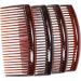 4 Pack of Large 9cm Plain French Side Hair Combs Slides Grips Clips Hair Accessories for Women Girls by Glitz4Girlz (Tort Brown) - Buy Online on GoSupps.com