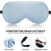 2 Pack Lonfrote Children Eye Mask Set - Blue & Grey Silk Sleep Mask for Kids - Travel & Relaxation Essential - Buy Online on GoSupps.com