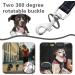 cobee Double Dog Leashes 360 Swivel Rotation No Tangle Dual Dog Lead Splitter with Adjustable Length Buckle Double Dog Walking & Training Leash No Slip Leash for Outside Running(Black) - Buy Online on GoSupps.com