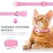 Shop Reflective Airtag Cat Collar - Pink with Holder Bell & Safety Buckle for Kittens & Puppies - Buy Online on GoSupps.com