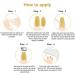 22 pcs Clear Semi Cured Gel Nail Strips Nail Gel Polish Wraps Self-Adhesive Nail Full Wraps Nail Strips Nail Tips Christmas Nail Wraps Sticker Decals Clear Transparent - Buy Online on GoSupps.com