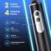 3-in-1 Water Dental Flosser & Electric Toothbrush - 4 Modes, Portable & Travel-Friendly (Black) - Buy Online on GoSupps.com