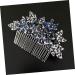 Beatifufu Dark Blue Hair Comb Rhinestone Hair Comb Wedding Bridal Headpieces Rhinestone Headpiece Bride Hairpiece Bride Headpieces for Wedding Bride Hair Accessories Bridal Headdress - Buy Online on GoSupps.com