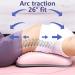 HOLDES Return Pillow | Ergonomic Lumbar Support & Posture Correction | Inflatable Lower Back Support Pillow - Pink with Gas Needle - Buy Online on GoSupps.com