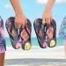 Buy Mnsruu Donut Flip-Flops - Chocolate Brown & Lemon Yellow | XS Home Hotel Spa & Travel Footwear for Men & Women - Buy Online on GoSupps.com