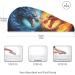 Super Absorbent Blue Red Fire Dragons Hair Towel 2 Pack | Quick Dry Hair Turbans for Women & Girls - Buy Online on GoSupps.com