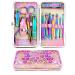 Manicure Set Professional Nail Clippers Kit Pedicure Care Tools- Stainless Steel Women Grooming Kit 18Pcs for Travel or Home (Dot Pattern - Rainbow)