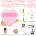 Ouligay 6-Piece Triangle Makeup Sponge Set | Washable Reusable Velour Wedges for Mineral & Loose Powder | Soft Face Applicators with Straps - Buy Online on GoSupps.com