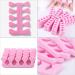 SOONHUA 50pcs Foam Finger Toe Separators - Soft Disposable Nail Divider Tool for Pedicure & Manicure (Pink) - Perfect for Nail Art - International Shipping Available - Buy Online on GoSupps.com