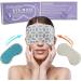 Lavender & Flaxseed Moist Heat Eye Mask - Soothes Dry Eyes and Puffy Eyes - Microwaveable Hot or Cold Compress Eye Pillow - Buy Online on GoSupps.com