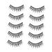 minkissy 5 Pairs Eyelashes Cat Eyes Look Makeup Eyelash Dramatic Lashes for Halloween Full Faux Lashes Lashes Decorative False Eyelash Artificial Fiber Decorate Make up