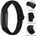 Nigaee 3 Pack Elastic Nylon & Lace Silicone Bands for Fitbit Inspire 3/2/HR - Adjustable Breathable Straps for Women Men - Black/White/Pink - Buy Online on GoSupps.com