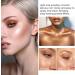 Highlight Powder Makeup 9g Highlighter Long-wearing Glitter Makeup Cosmetic Natural Long-Wearing Smudge Proof Lip Tint Face Cream Blush Set Lightweight Blendable Formula For Women Girls #3 Golden Brown - Buy Online on GoSupps.com