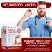 Pressure Activated Safety Lancets 28G - Advocate 200 Pack | Single Use Glucose Testing Lancing Device with Retractable Needle - Buy Online on GoSupps.com