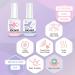 SOCORIA 5pcs Dip Powder Liquid Set | Bond, Primer, Base & Top Coat, Activator, Brush Saver | High-Shine & Long-Lasting Formula for Dip Powder Nail Kit - 9pcs - Buy Online on GoSupps.com
