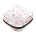 Guantierendiy Pale Pink Peony Flower Sanitary Napkin Storage Bag Large Capacity Menstrual Cup Pouch Girls Travel Portable Small Makeup Sanitary Pads Organizer Color 9