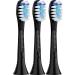 Replacement brushes from Demirdental to match Philips Sonicare replacement brushes replace essays C3 Premium Plaque Defense Standard HX9044/33 3 pack replacement brushes in black