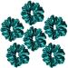 6 Pack Green Satin Silk Hair Scrunchies - Soft Hair Ties for Women & Girls - Buy Online on GoSupps.com