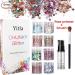 Yitla 8 Color Face Glitter Set for Festivals & Parties - Cosmetic Glitter for Body, Cheeks & Hair with Fix Gel & Brush - Buy Online on GoSupps.com
