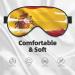 Spain Flag Eye Mask | Soft & Adjustable Nighttime Comfort | Unisex Sleep Mask - Buy Online on GoSupps.com