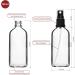 Handsunity 100ml Glass Spray Bottle Set - 12 Clear Pharmacy Bottles with Black Atomizers & 29 Accessories for Ideal Storage - Buy Online on GoSupps.com