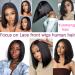 Yunmeng 14 Inch Human Hair Bob Wig 13x4 HD Lace Front | 180 Density Short Bob Wig for Black Women | Pre Plucked Natural Color - Buy Online on GoSupps.com