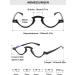 Lanomi Fashion Reading Glasses with Blue Light Filter for Men & Women - Semi-Frame Spring Hinges Small Crescent Design - Buy Online on GoSupps.com