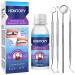 Tooth Repair Kit - Temporary Fake Teeth Replacement Set with Dental Mirror Tools for Temporary Restoration of Missing & Broken Teeth Replacement Dentures