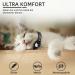 Reflective GPS Cat Neck Band with Apple AirTag Holder | Black Light Tracker for XS Cats | Airtag Cat Collar with Bell - Buy Online on GoSupps.com