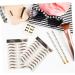 Mikinona 9 Sheets Waterproof Eyebrow Stickers Eyebrow Stickers Waterproof Brown False Eyebrows Cosmetics Hair 21x14.7cm Brown - Buy Online on GoSupps.com