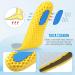 Elastic Shock Absorbing Shoe Insoles - Breathable Comfort Cushioning Inserts (12 Pairs, Men Women, Black Beige) - Buy Online on GoSupps.com