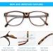 Blue Light Blocking Glasses | Anti-Eyestrain UV Filter | Non-Prescription Leopard Square Frames - 1 Pack - Buy Online on GoSupps.com