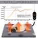 Rest-Eazzzy Pet Heating Pad with 5 Level Timer & Temperature - Electric Warming Mat for Dog Cat - Automatic Power-Off - Paw-Grey - Buy Online on GoSupps.com
