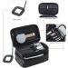 Forrica Double Layer Ladies Cosmetic Bag with Mirror - Travel Makeup Pocket Organizer - Stylish Black Makeup Storage for Girls - Buy Online on GoSupps.com