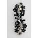 Faship Black Crystal Flower Hair Barrette - Stunning Hair Accessory - Buy Online on GoSupps.com