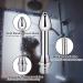 Buy 5 Holes Aluminum Shower Head Nozzle Clean Rinse System (Silver) | International Shipping Available - Buy Online on GoSupps.com