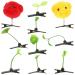 KALLORY 10pcs Bean Sprout Hair Clips - Cute Green Pea Barrettes for Girls - Buy Online on GoSupps.com