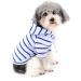 Zunea Dog Hoodie Shirts for Small Medium Dogs Striped Puppy Clothes Pullover Sweatshirt Soft Short Sleeve Basic T-Shirt Pet Girl Boy Hooded Clothing for All Seasons Lightblue M M lightblue - Buy Online on GoSupps.com