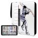 400 Cards Baseball Card Binder, 4-Pocket Card Collections Trading Card Binder 50 Pages Double-Sided Cards Holder with Zipper 3-Ring Card Album for Sports Baseball Card Sleeves Protectors 400 Cards Binder