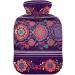 Naanle Paisley Tribal Ethnic Hot Water Bottle with Cover - 2L Transparent Bed Warmer for Pain Relief & Heat Therapy - International Shipping Available - Buy Online on GoSupps.com