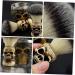 Handmade Minkissy Skull Beard Brush Premium Facial Cleaning & Shaving Brush for Men | 2-Pack Resin Foam Shell Design - Buy Online on GoSupps.com