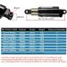 JFOYH Bicycle Coil Shock Suspension Rear Shock Absorber 150mm/750lbs for MTB/E-Bike/Scooter - Buy Online on GoSupps.com