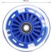Gladeer 3-Wheeled Scooter Rear Wheels 80mm 2-Pack with Light Up feature - Inline Skate Replacement Wheels w/Bearings (Blue) - Buy Online on GoSupps.com
