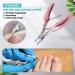 Professional Podiatrist-Approved Large Nail Clippers for Thick & Ingrown Toenails - Stainless Steel Pedicure Tool Set for Men, Women & Seniors - Sharp Curved Blade for Precise Grooming (Pink) - Buy Online on GoSupps.com