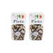 Black and White Butterfly pasta (2x250g) durum wheat semolina Handmade traditional bronze drawing no preservatives or additives