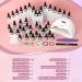 SPHTHPY UV Nail Polish Set with 128W Lamp 36 Colors Shellac Starter Kit Complete Gel Nail Polish Set with 4pcs Base & Top Coat Perfect Gift for Women - Buy Online on GoSupps.com