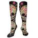 Day of the dead sugar skull compression socks for women and men circulation 15 20 mmHg is the best support for sporty running and cycling