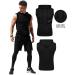 Babioboa Men's Sleeveless Workout Hooded Tank Top - Black, Medium - Buy Online on GoSupps.com