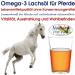 Premium Salmon Oil for Horses - Omega-3 Cold-Pressed Fish Oil for Skin & Immunity - 500ml Glass Bottle - Buy Online on GoSupps.com